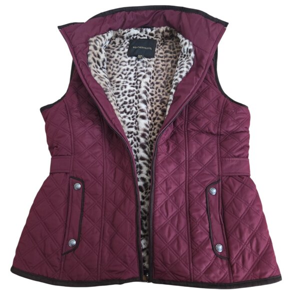 Weatherproof Mulberry Quilted Faux Fur Lined Vest M - Picture 4 of 10